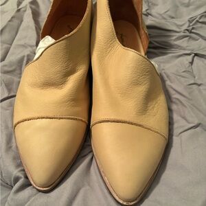 Free People Cream Tan Flats